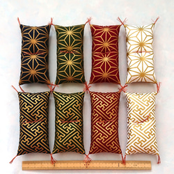 ミニ座布団 置物用 金彩菱形 7cm角 4枚セット ハンドメイド ミニチュア
