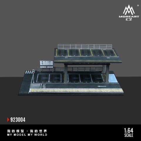 新品 MO923004 MoreArt 1/64 ジオラマ 立体駐車場 STEEL STRUCTURE