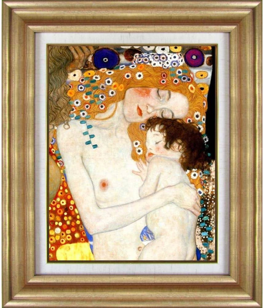 Amazon.co.jp: クリムト 母と子 F6号 複製画 人物画 世界の名画 親子