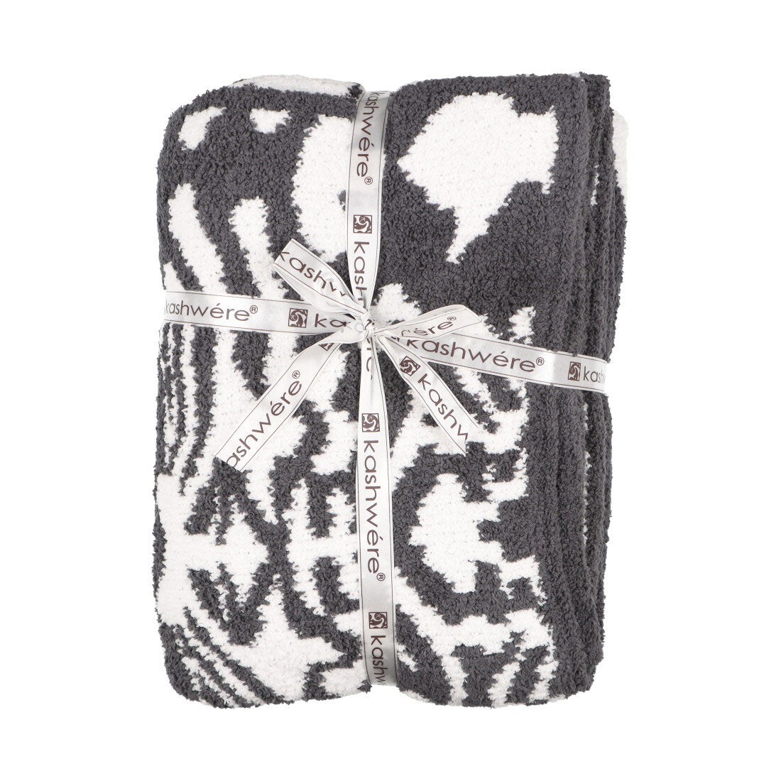 KASHWERE カシウェア KASHWARE ブランケット （SLATE/WHITE） -waja