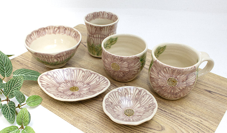 和雑貨 四季彩堂 オンラインショップ / 豆鉢 牡丹花 各色
