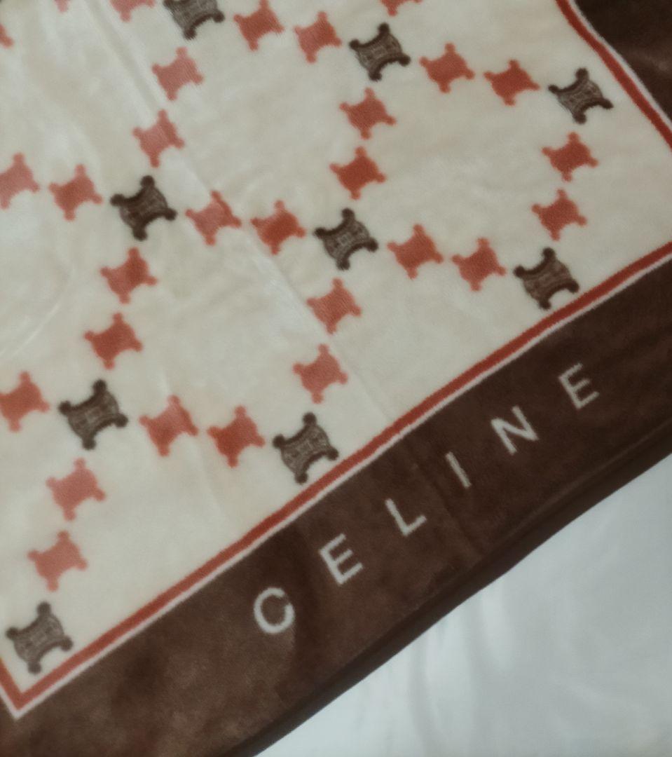 セリーヌ★CELINE★ハーフケット・ブランケット セリーヌ CELINE ひざ掛け】新品未使用自宅保管 ハーフケット ベージュ