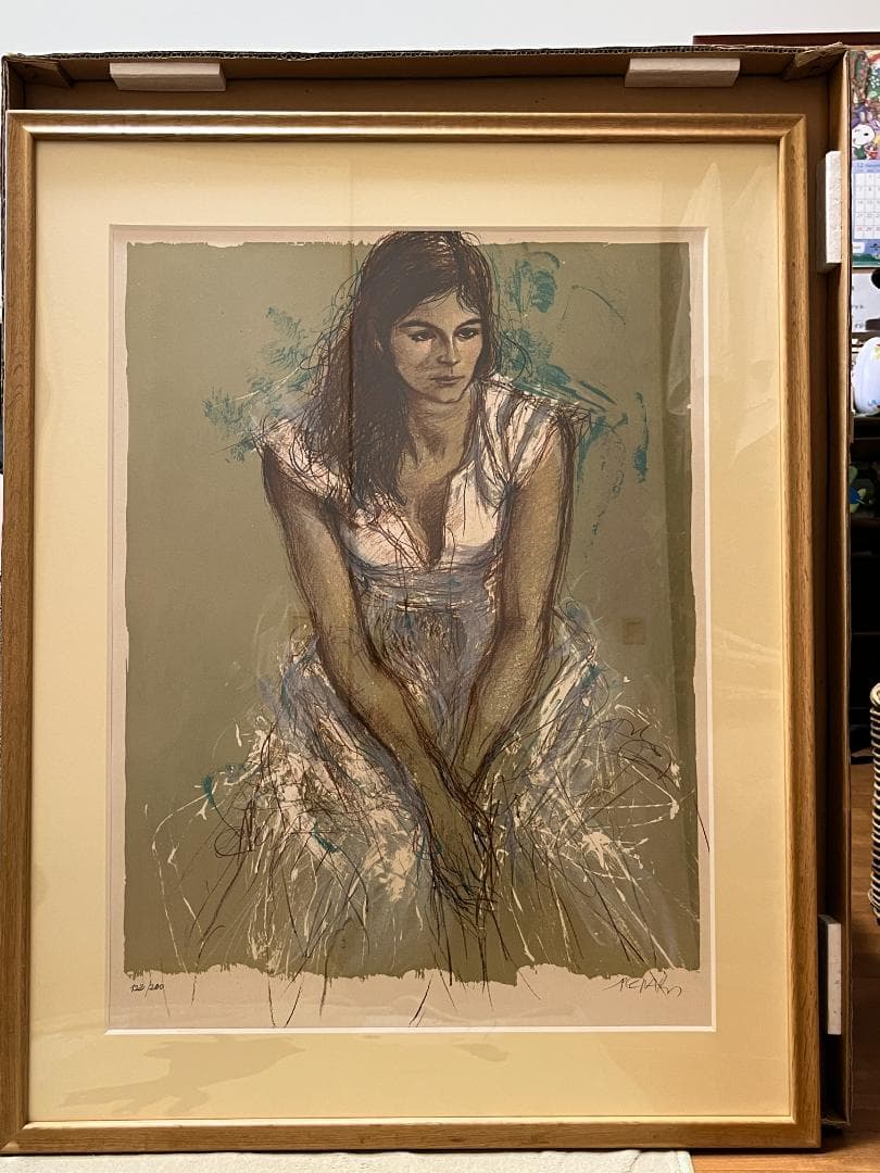 ジャック・ペクナール リトグラグ版画「ブリジット」 ジャック・ペクナール リトグラフ 版画「ブリジット」 - メルカリ