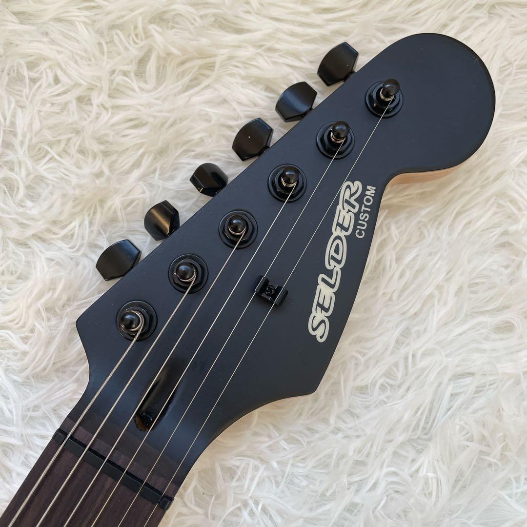 SELDER CUSTOM マットブラック エレキギター ストラトキャスター