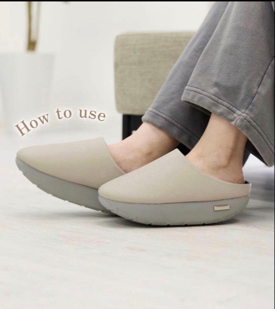 【新品 未使用】fitne フィットネ ダイエットスリッパ グレー　Sサイズ 新品 未使用】fitne フィットネ ダイエットスリッパ グレー size L