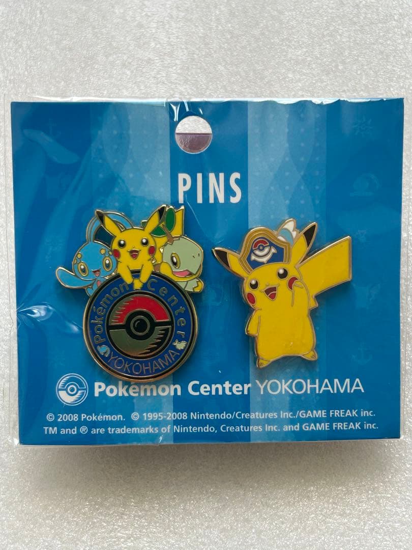 ポケモンセンター　ヨコハマピンズ　2008 ロゴピンズ ポケモンセンターヨコハマ: いそがないで歩こう