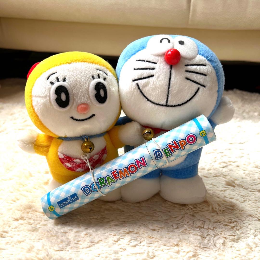 平成レトロ ドラえもん＆ドラミちゃん ぬいぐるみ 電報 - メルカリ