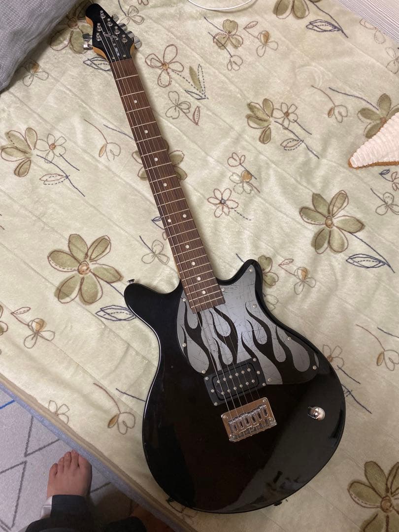 【激レア】ファーストアクト FIRSTACT ME1980 ファイヤーパターン Electric Guitar First Act ME1980 Fire Pattern Black Operation