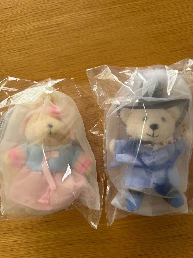 【韓国限定】Starbucksクマのぬいぐるみ2体セット（ドレス・スーツ） 韓国限定】Starbucksクマのぬいぐるみ2体セット（ドレス・スーツ