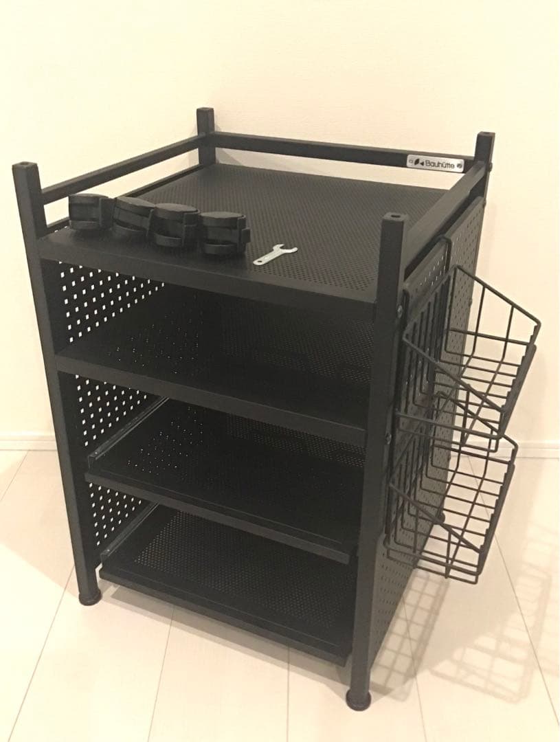 Bauhutte(バウヒュッテ) ゲーム機収納ラック スライダー式 ブラック Amazon｜Bauhutte(バウヒュッテ) ゲーム機収納ラック スライダー式