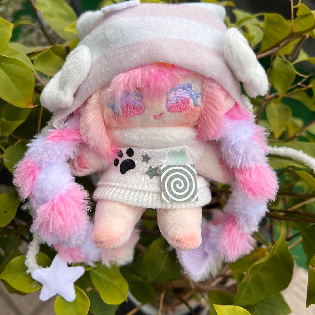 H*o様 自作ぬい パステルシュガーちゃん 無属性 ぬいぐるみ 座っている綿人形 無属性 ぬいぐるみ 30cm 着せ替えぬいぐるみ 男の子