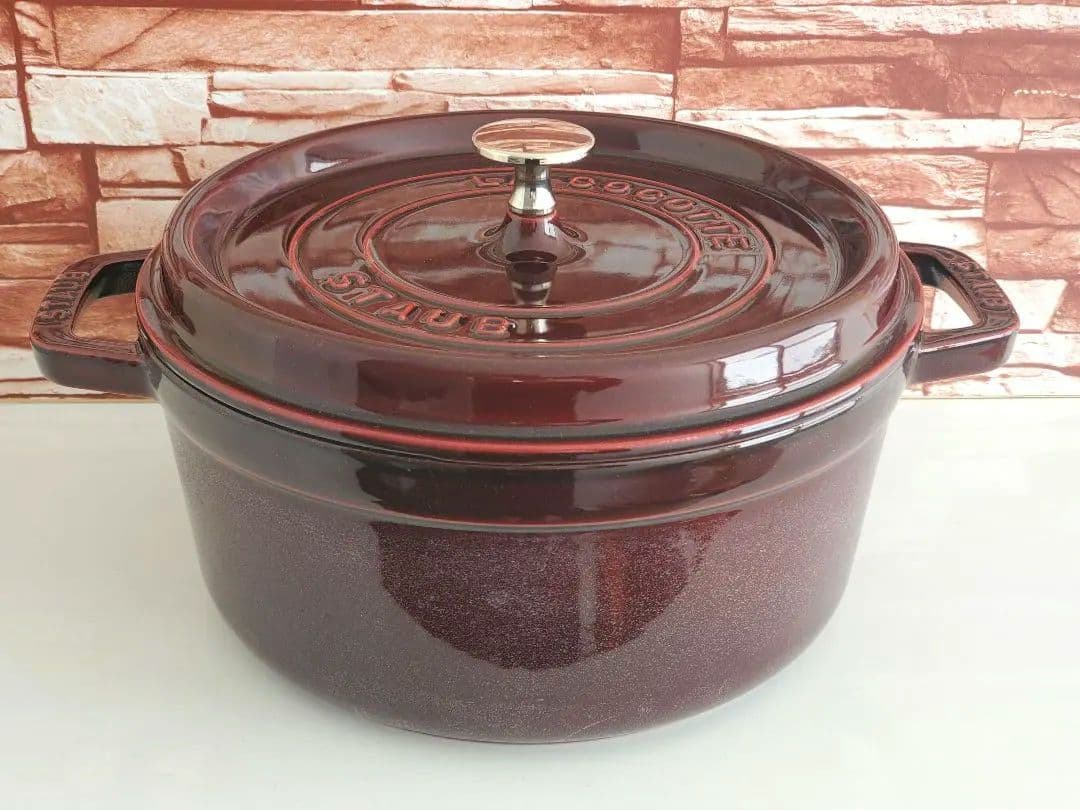 【週末価格】staub ピコ・ココット ラウンド 　24㎝　ストウブ Staub（ストウブ） 鍋 24cm ピコ・ココット ラウンド グレー 生涯保証